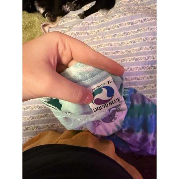 Vintage Grateful Dead T-Shirt size XL Tie Dye Olympic Velodrome Los Angeles 1990 - Picture 3 of 7